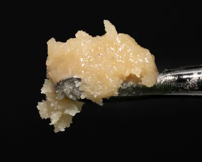 Live rosin close-up, cold-cured